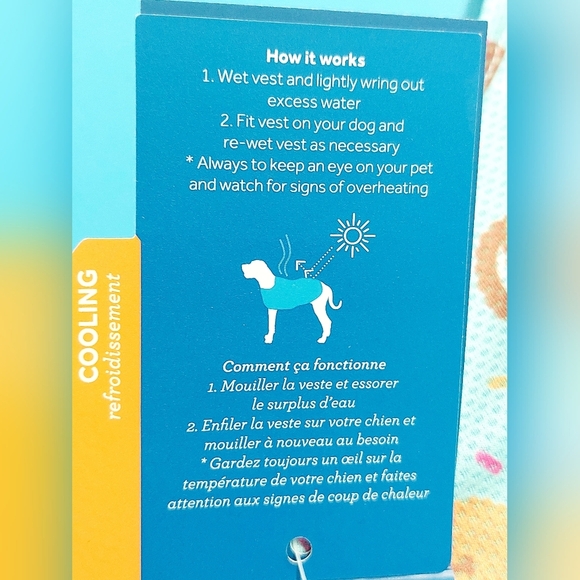 RC Pets Zephyr Cooling Vest for Dogs, Ice Cream Size Large - Picture 9 of 10